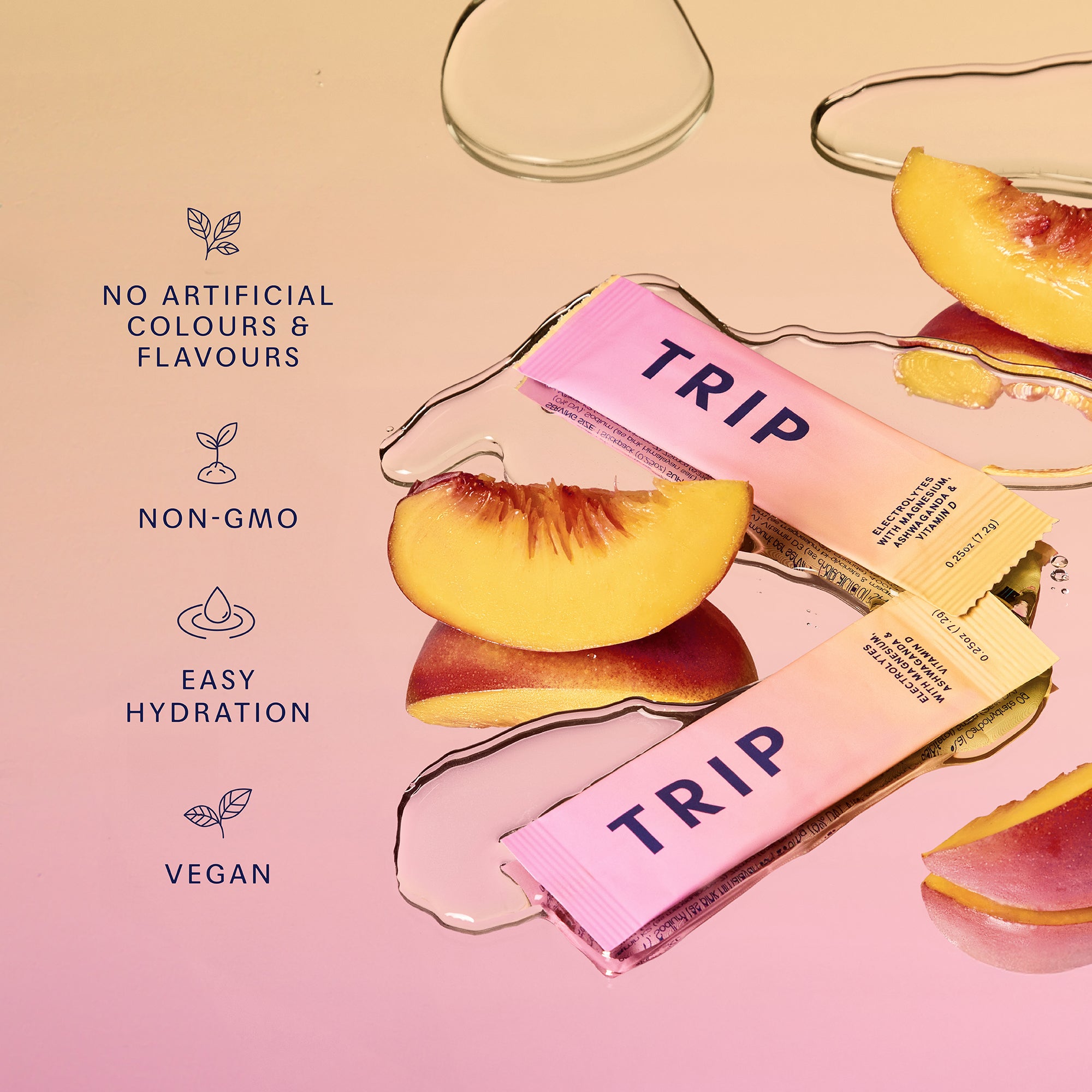 Peach Yuzu Electrolytes, Magnesium & Vitamin D
